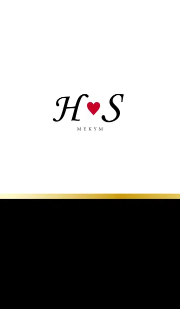 [LINE着せ替え] Love Initial H&S イニシャルの画像1