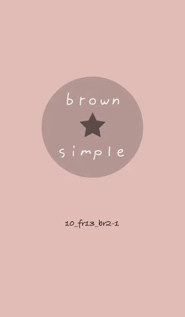 [LINE着せ替え] シンプル10 FR13 ピンク ブラウン2-1の画像1