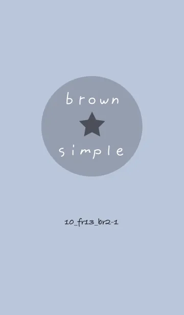 [LINE着せ替え] シンプル10 FR13 ホワイトAsh ブラウン2-1の画像1