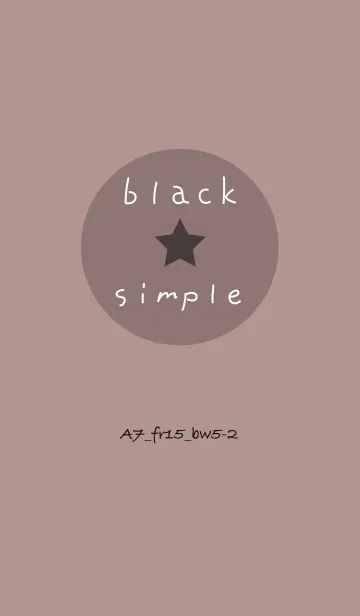 シンプルA7 FR15 ピンク ブラック5-2のLINE着せ替え