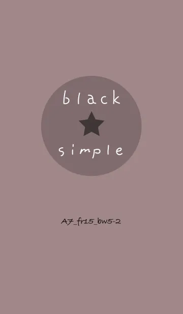 [LINE着せ替え] シンプルA7 FR15 ピンク2 ブラック5-2の画像1