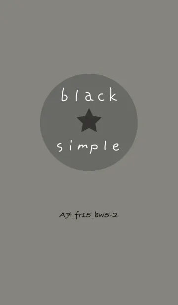 [LINE着せ替え] シンプルA7 FR15 スモーキーA ブラック5-2の画像1