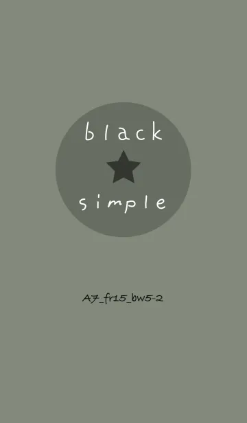 [LINE着せ替え] シンプルA7 FR15 スモーキーMA ブラック5-2の画像1