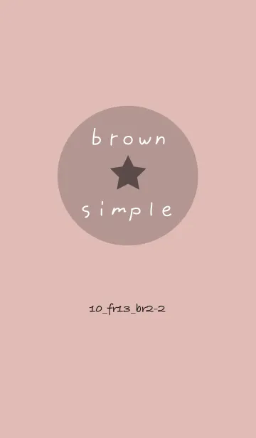 [LINE着せ替え] シンプル10 FR13 ピンク ブラウン2-2の画像1