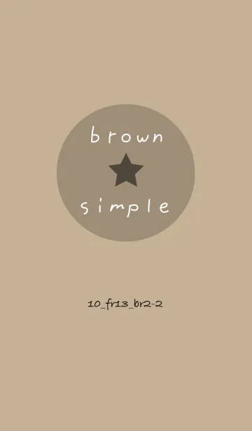 [LINE着せ替え] シンプル10 FR13 ベージュ4 ブラウン2-2の画像1