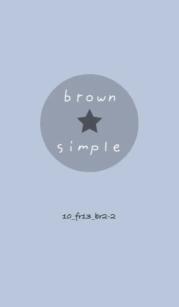 [LINE着せ替え] シンプル10 FR13 ホワイトAsh ブラウン2-2の画像1