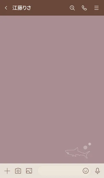 [LINE着せ替え] SHARK -smokey pink-の画像3