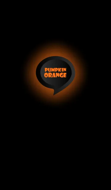 [LINE着せ替え] Pumpkin Orange Button In Black V.4 (JP)の画像1