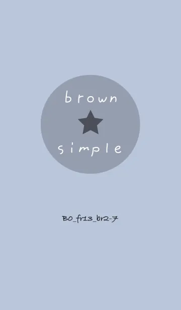 [LINE着せ替え] シンプルB0 FR13 ホワイトAsh ブラウン2-7の画像1