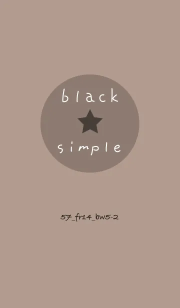 [LINE着せ替え] シンプル57 FR14 ベージュ3 ブラック5-2の画像1