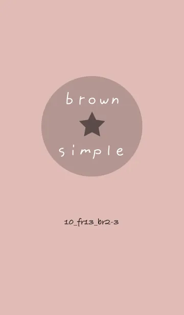 [LINE着せ替え] シンプル10 FR13 ピンク ブラウン2-3の画像1