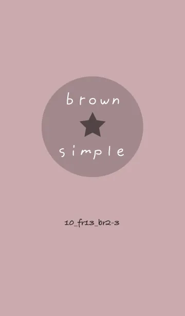 [LINE着せ替え] シンプル10 FR13 ピンク2 ブラウン2-3の画像1