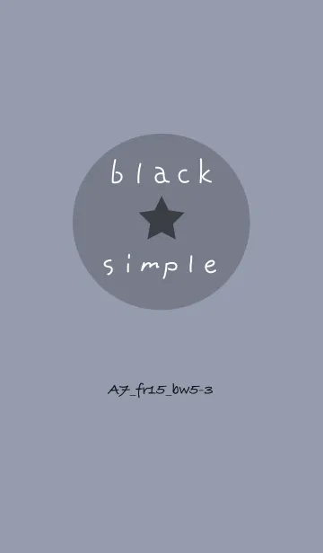 [LINE着せ替え] シンプルA7 FR15 ホワイトAsh ブラック5-3の画像1