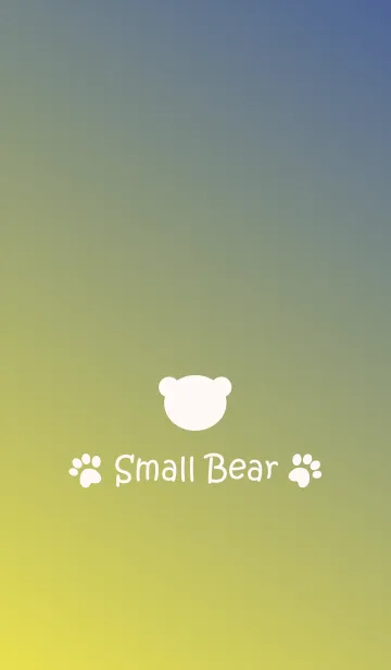 [LINE着せ替え] Small Bear *YELLOW+BLUE*の画像1