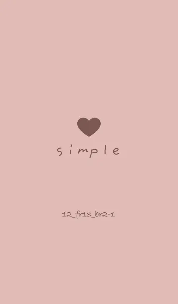 [LINE着せ替え] シンプル12 FR13 ピンク ブラウン2-1の画像1