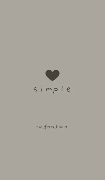 [LINE着せ替え] シンプル12 FR13 スモーキーA ブラウン2-1の画像1