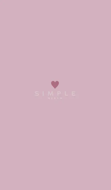 [LINE着せ替え] DUSKY PINK SIMPLE 29の画像1