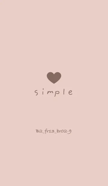 [LINE着せ替え] シンプルB2 FR13 ベージュ ブラウン2-9の画像1