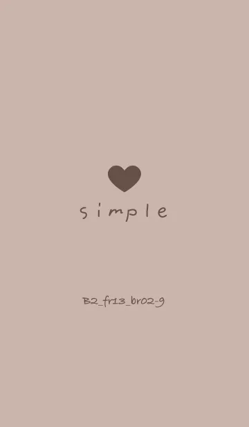 [LINE着せ替え] シンプルB2 FR13 ベージュ2 ブラウン2-9の画像1