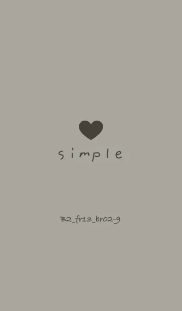 [LINE着せ替え] シンプルB2 FR13 スモーキーA ブラウン2-9の画像1