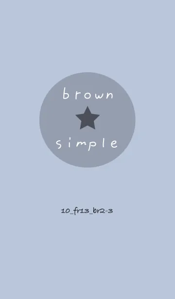 [LINE着せ替え] シンプル10 FR13 ホワイトAsh ブラウン2-3の画像1