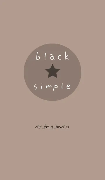[LINE着せ替え] シンプル57 FR14 ベージュ3 ブラック5-3の画像1