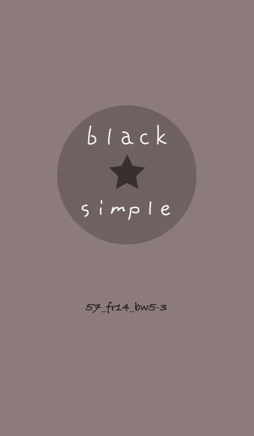 [LINE着せ替え] シンプル57 FR14 ショコラ ブラック5-3の画像1