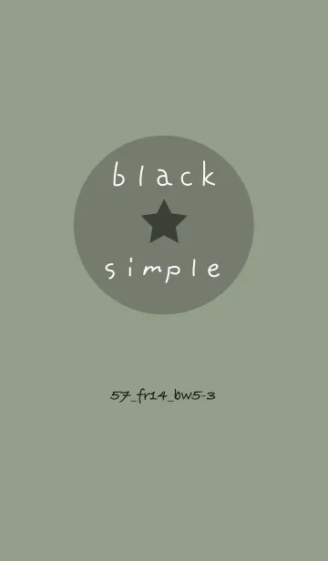 [LINE着せ替え] シンプル57 FR14 スモーキーMA ブラック5-3の画像1