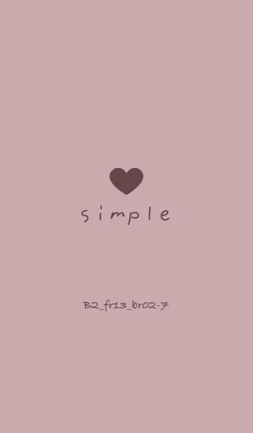 [LINE着せ替え] シンプルB2 FR13 ピンク2 ブラウン2-7の画像1