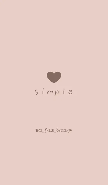 [LINE着せ替え] シンプルB2 FR13 ベージュ ブラウン2-7の画像1