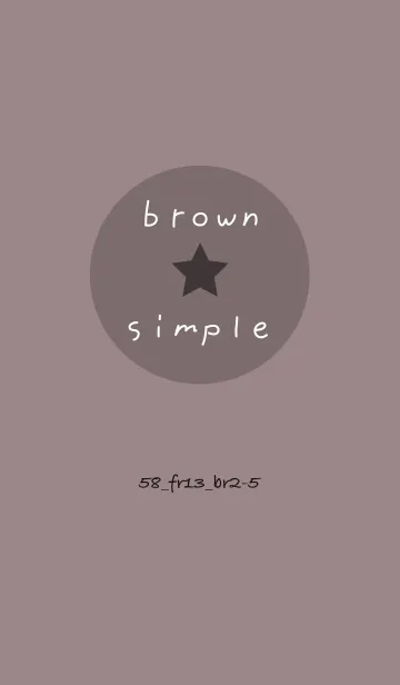 [LINE着せ替え] シンプル58 FR13 ショコラ ブラウン2-5の画像1