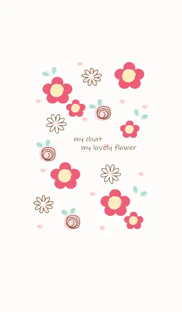 [LINE着せ替え] My chat my lovely flower 29の画像1