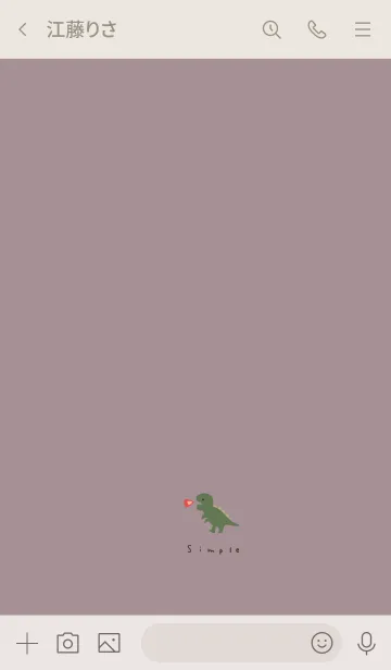 [LINE着せ替え] ゆる恐竜とスモーキーピンク。の画像3