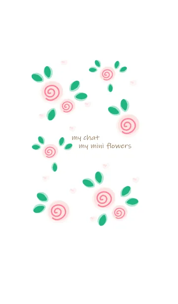 [LINE着せ替え] My chat my mini flowers 40の画像1