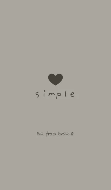 [LINE着せ替え] シンプルB2 FR13 スモーキーA ブラウン2-8の画像1