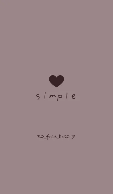 [LINE着せ替え] シンプルB2 FR13 ショコラ ブラウン2-7の画像1