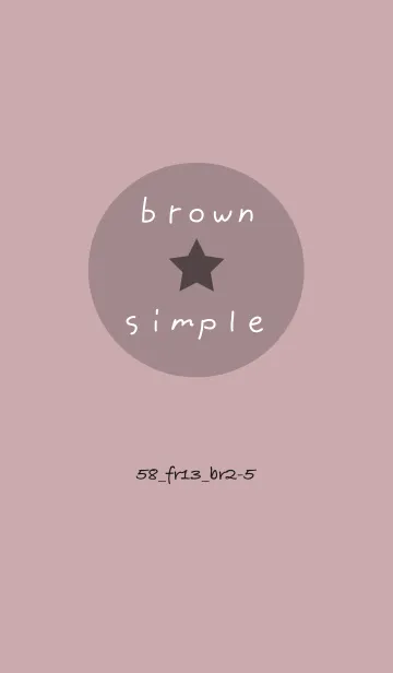 [LINE着せ替え] シンプル58 FR13 ピンク2 ブラウン2-5の画像1