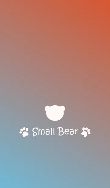 [LINE着せ替え] Small Bear *BLUE+ORANGE*の画像1