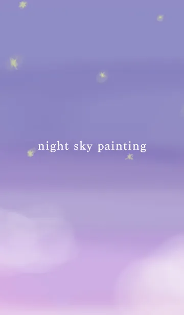 [LINE着せ替え] 夜空のペインティングの画像1