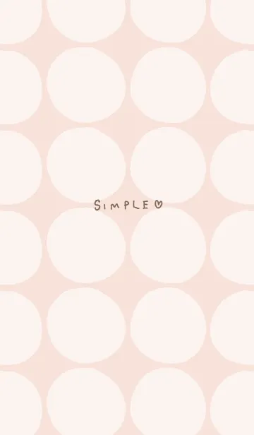 [LINE着せ替え] シンプル 円 ピンク3の画像1