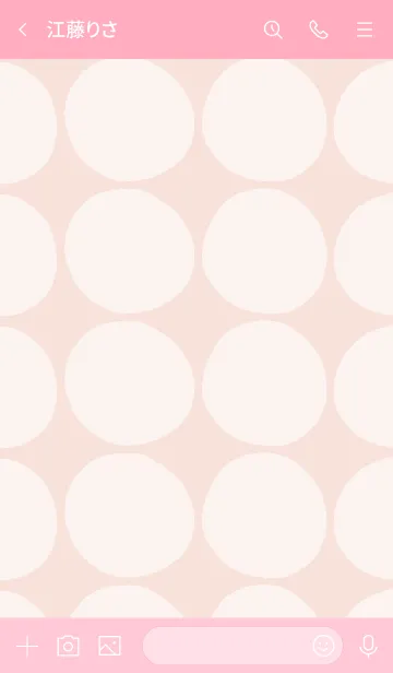 [LINE着せ替え] シンプル 円 ピンク3の画像3