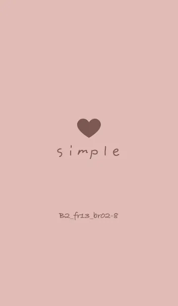 [LINE着せ替え] シンプルB2 FR13 ピンク ブラウン2-8の画像1