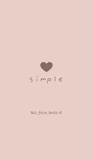 [LINE着せ替え] シンプルB2 FR13 ベージュ ブラウン2-8の画像1