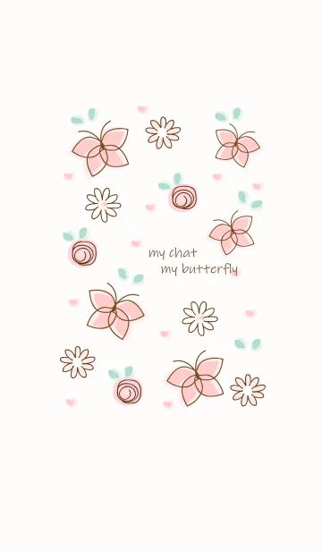 [LINE着せ替え] My chat my butterfly 29の画像1