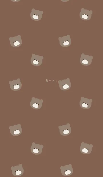 [LINE着せ替え] クマだらけとブラウン。の画像1
