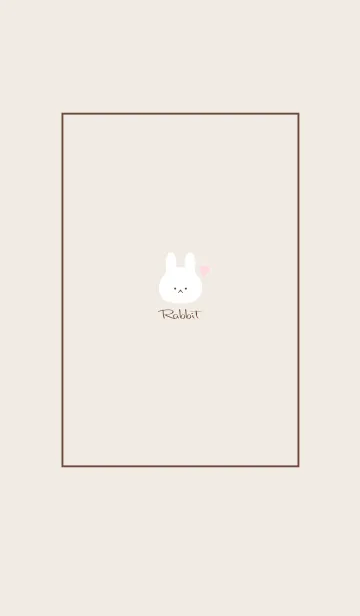 [LINE着せ替え] うさぎ -くすみベージュ- 29の画像1