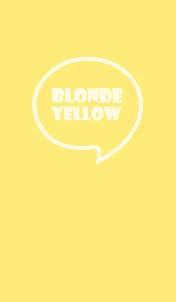 [LINE着せ替え] Love Blonde Yellow Theme Vr.6 (JP)の画像1