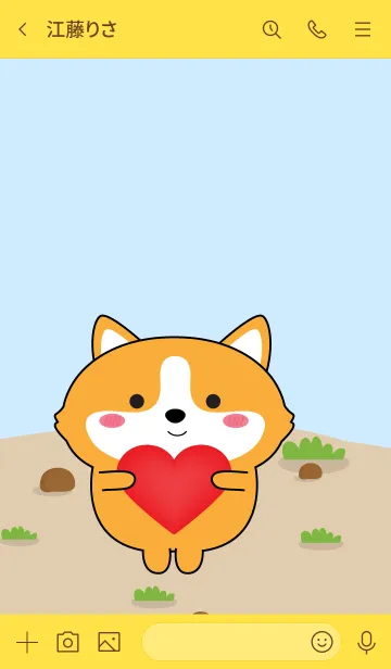 [LINE着せ替え] Emotions Cute Corgi Dog Theme (JP)の画像3