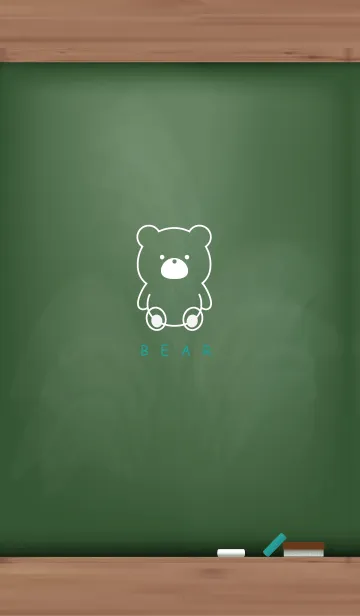 [LINE着せ替え] Black Board BEAR 30.の画像1