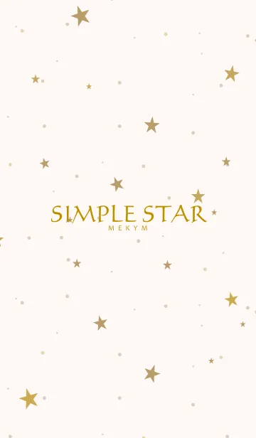 [LINE着せ替え] SIMPLE STAR -NATURAL YELLOW- 34の画像1